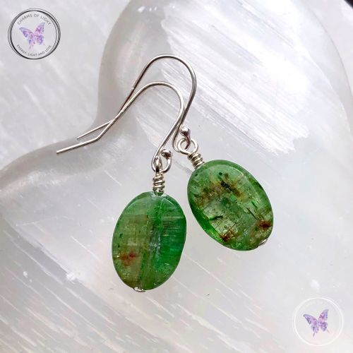 Green Kyanite Earrings